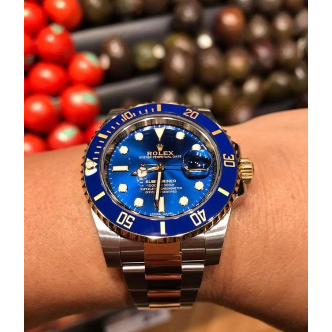 Relógio R0LEX - Submariner Azul